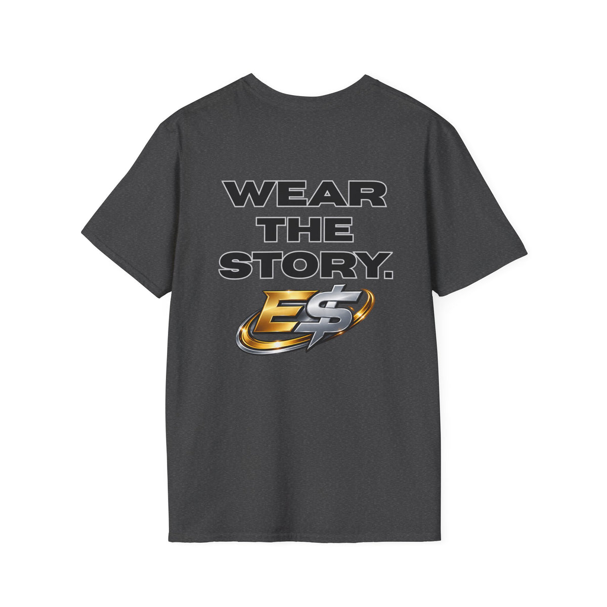 Wear The Story Graphic T-Shirt — Bold Back Logo & Chest Emblem
