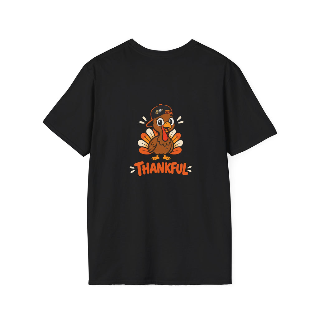 Thankful Cartoon Turkey T-Shirt — Thanksgiving Holiday Tee