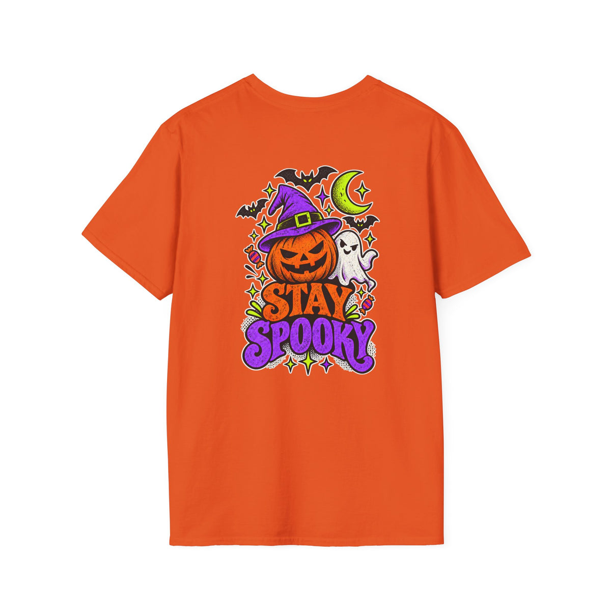 Stay Spooky Halloween T-Shirt — Pumpkin Witch Design