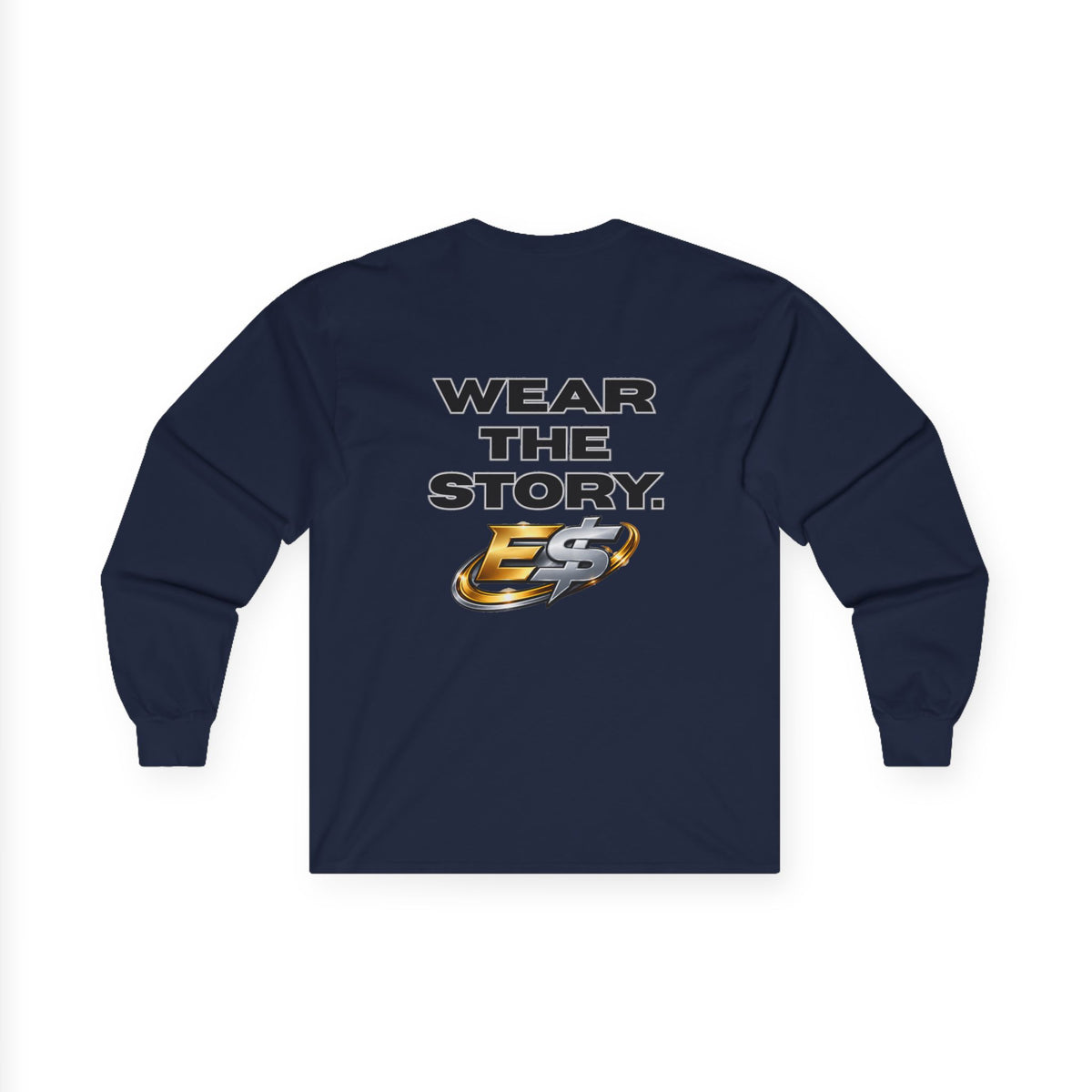 E Money Logo - Wear The Story - Unisex Ultra Cotton Long Sleeve Tee