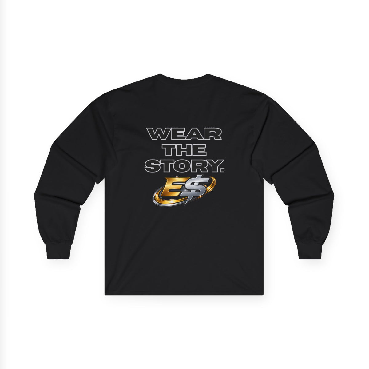 E Money Logo - Wear The Story - Unisex Ultra Cotton Long Sleeve Tee