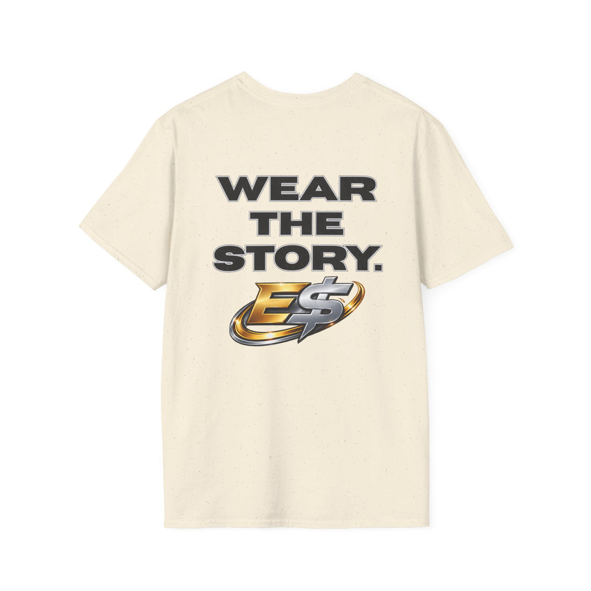 Wear The Story Graphic T-Shirt — Bold Back Logo & Chest Emblem