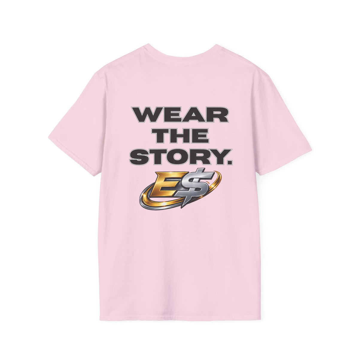 Wear The Story Graphic T-Shirt — Bold Back Logo & Chest Emblem