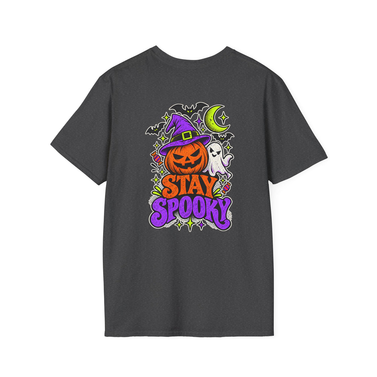 Stay Spooky Halloween T-Shirt — Pumpkin Witch Design