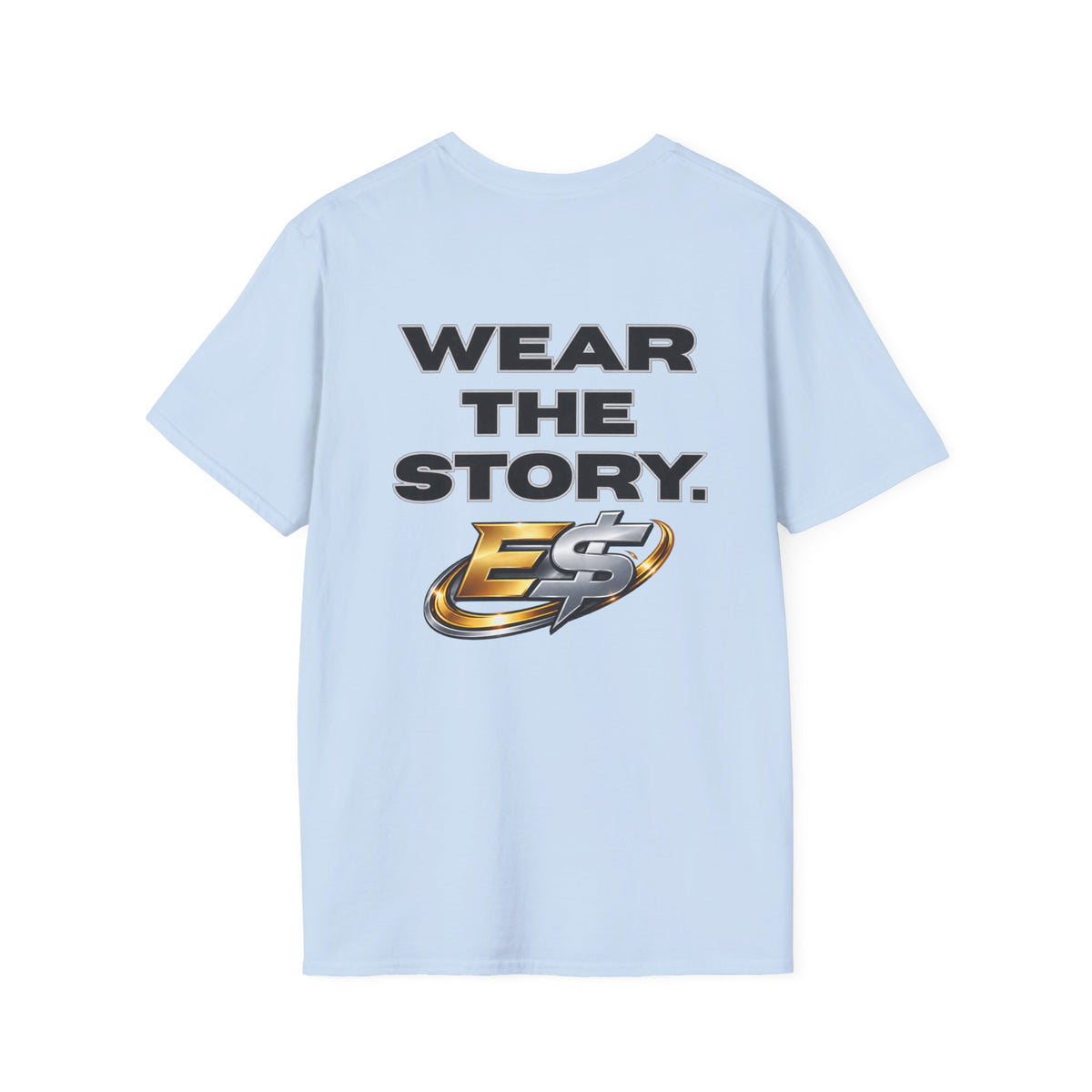 Wear The Story Graphic T-Shirt — Bold Back Logo & Chest Emblem