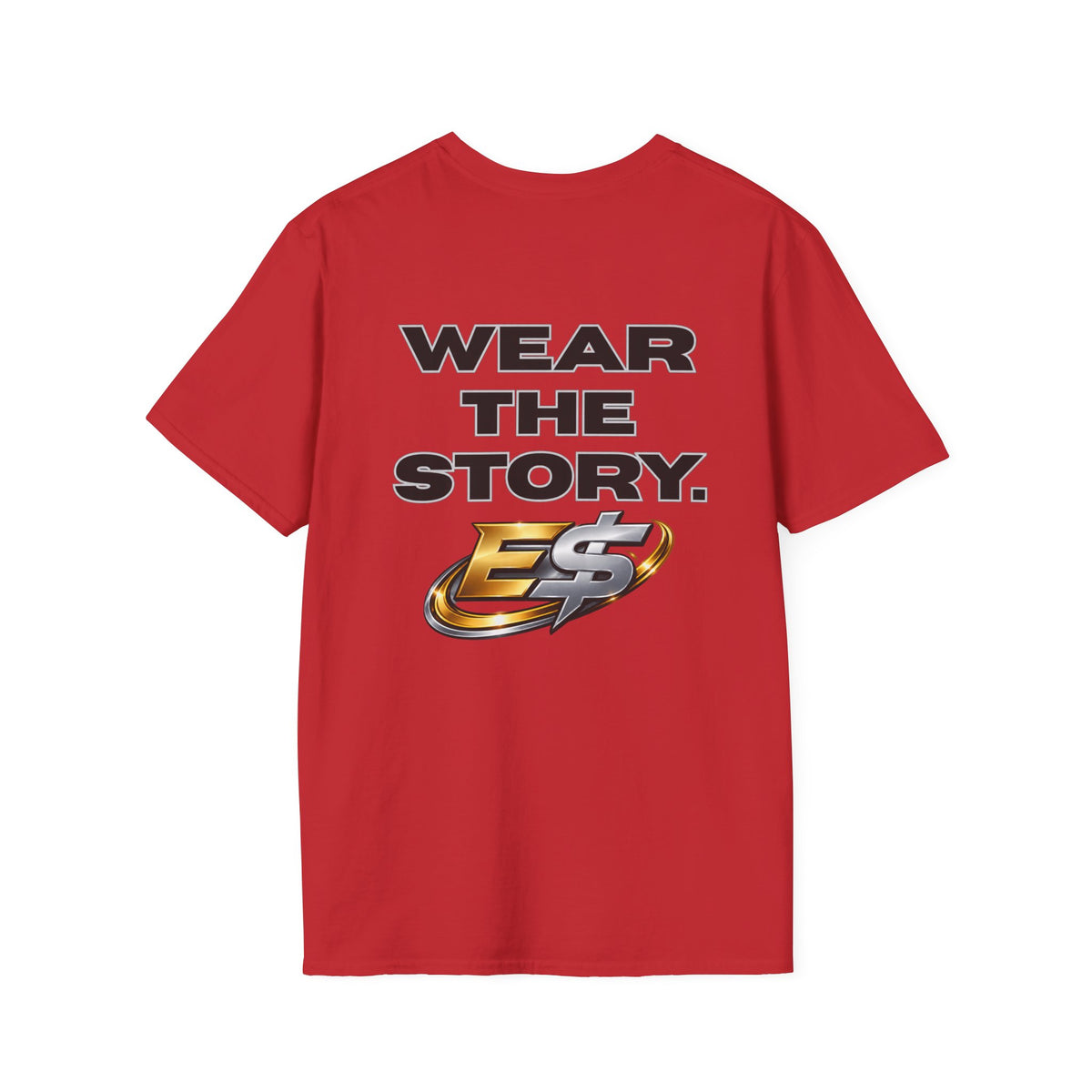 Wear The Story Graphic T-Shirt — Bold Back Logo & Chest Emblem