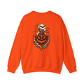 Crewneck Sweatshirt — Fiery Jack-o'-Lantern Moon Graphic (Halloween)