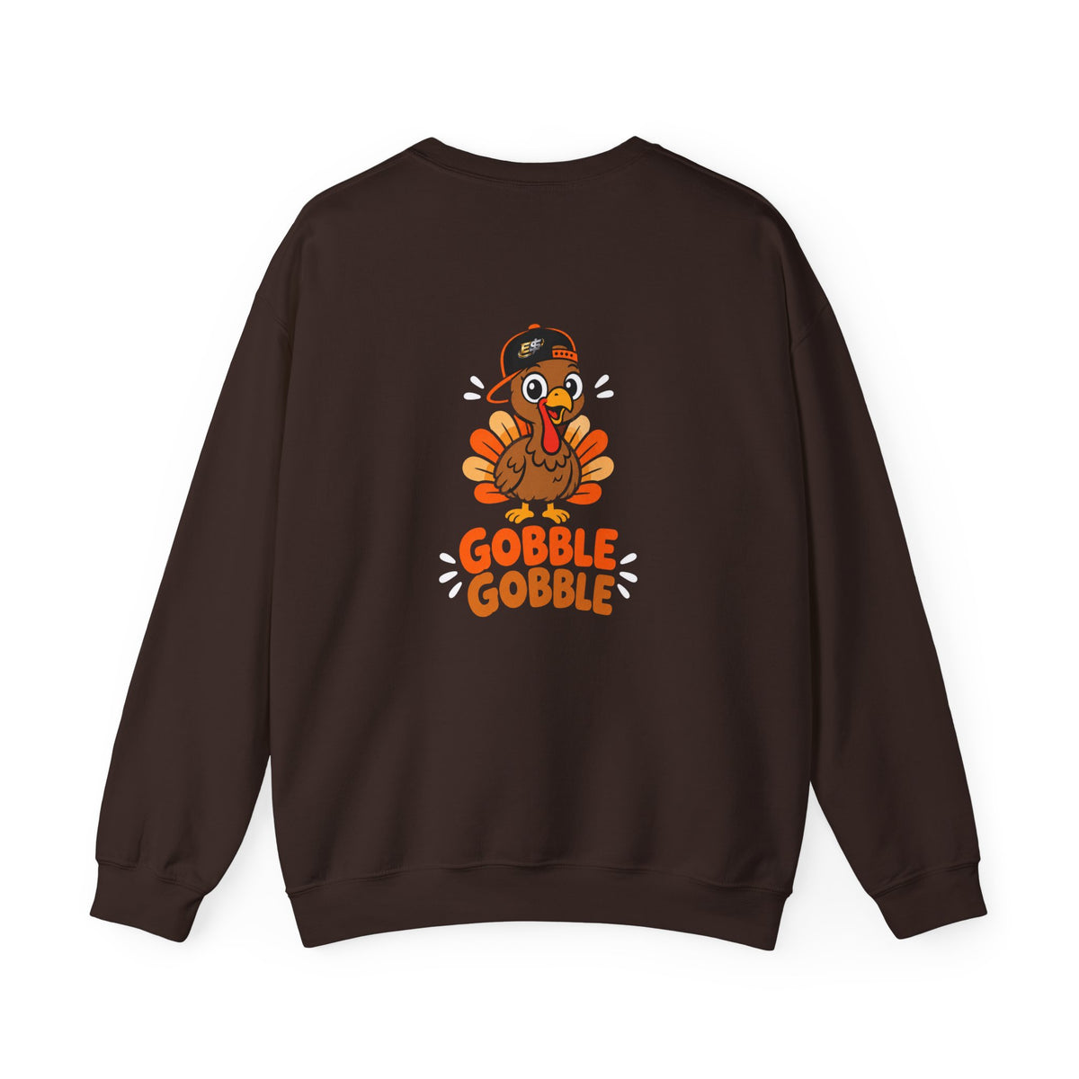 Thanksgiving Turkey Crewneck Sweatshirt — 'Gobble Gobble' Holiday Pullover