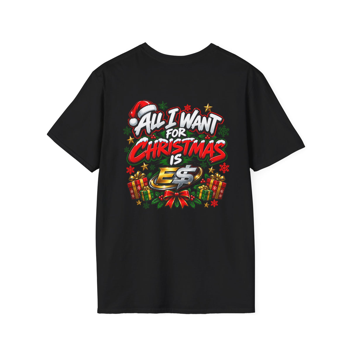 Christmas 'All I Want for Christmas is E Money' Graphic T-Shirt