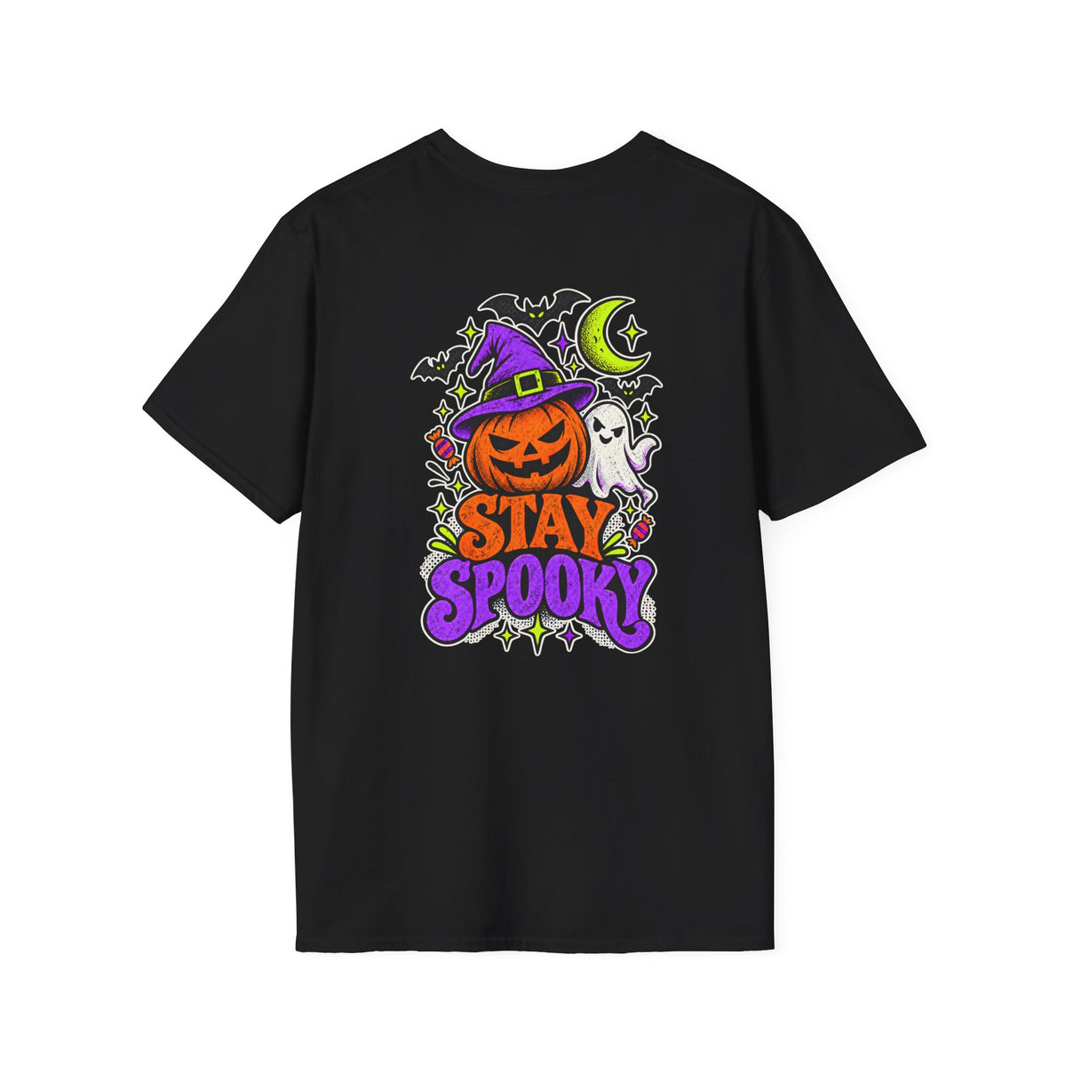 Stay Spooky Halloween T-Shirt — Pumpkin Witch Design