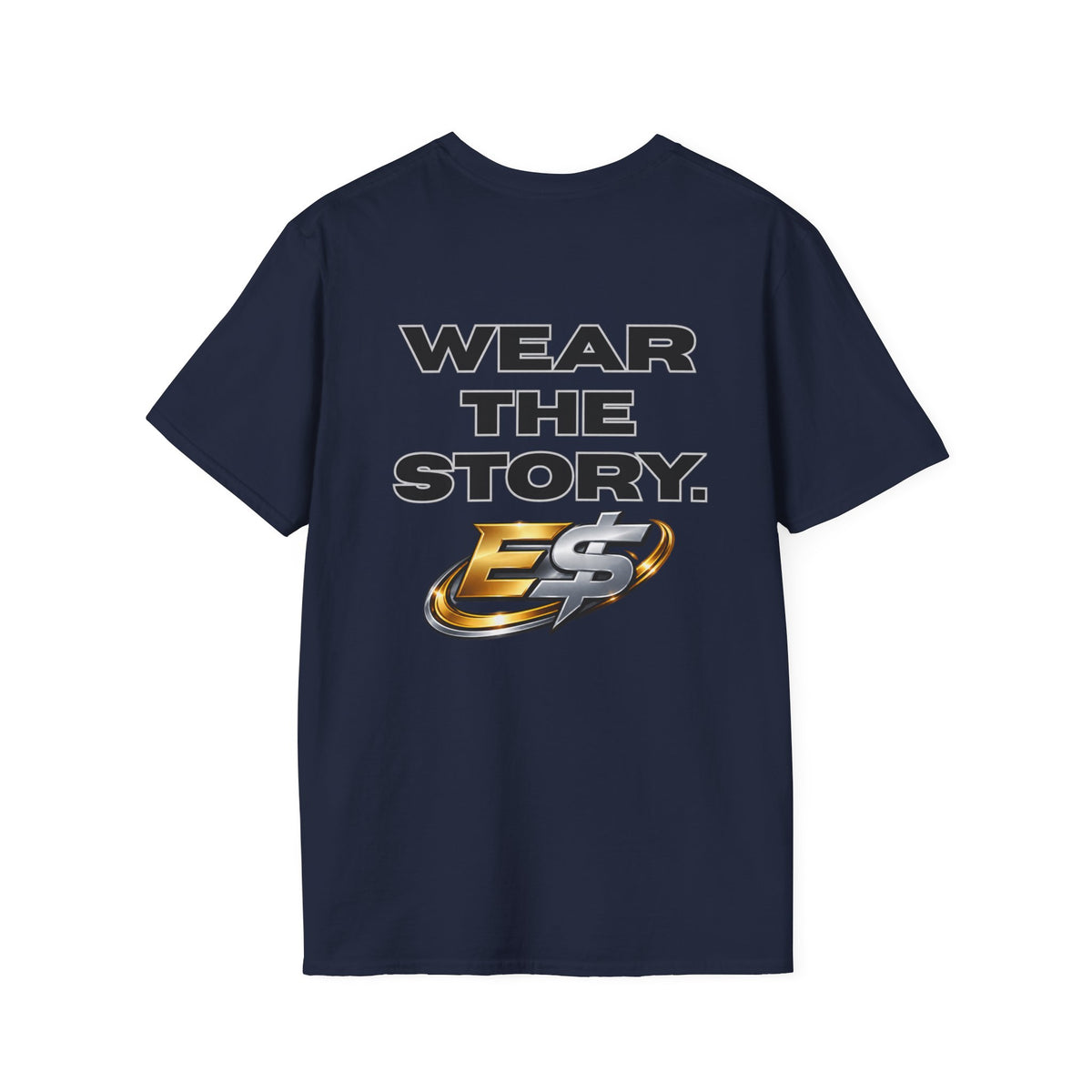 Wear The Story Graphic T-Shirt — Bold Back Logo & Chest Emblem